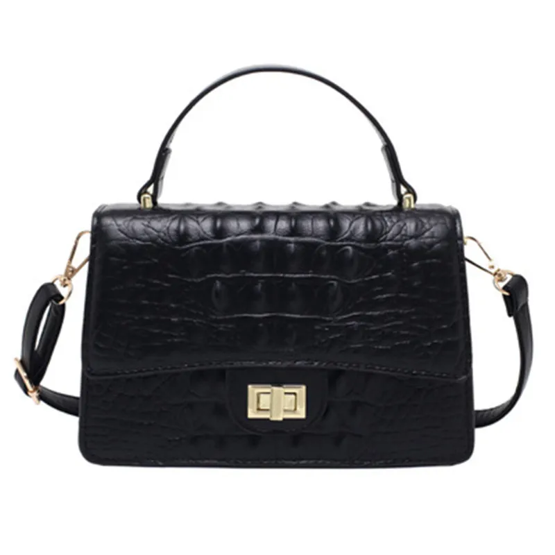 Крокодиловый узор сумки через плечо для женщин 2021 маленькая сумка на цепочке из