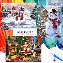 Meivn фестиваль бутик Фоторамка "сделай сам" картина по цифрам комплект ручной работы Акриловые Краски Заказные фоторамки масло Краски ing изысканный на Рождество и Хеллоуин; ко Дню Святого Валентина Юбилей на день рождения, вечеринка, свадебный банкет карнавальный костюм подарок
