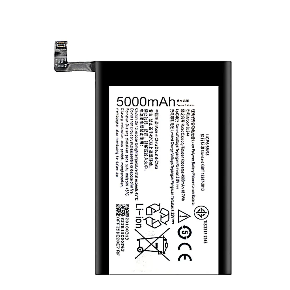 Аккумулятор BL244 на 4900 мАч для Lenovo Vibe P1 P1A42 P1C58 P1C72 Высококачественная сменная