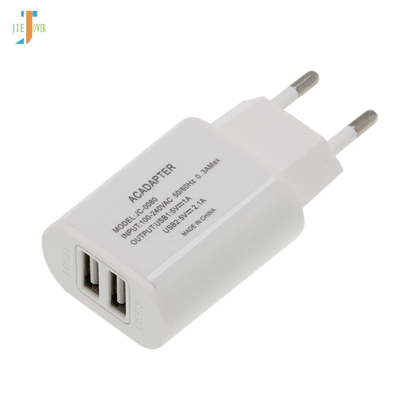 100 шт./лот 2 Порты usb 2USB Зарядное устройство 5V 2A Портативный сетевой адаптер мобильный телефон Micro usb разъем для зарядки и синхронизации данных для samsung EU/US зарядное устройство со штекером
