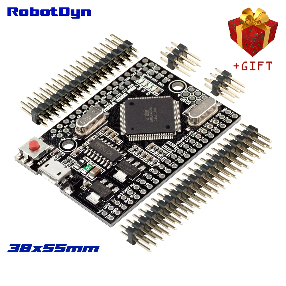 Ардуино Mega 2560 Pro (встраиваемая) CH340G/ATmega2560 16AU с колодкой|arduino 2560| |