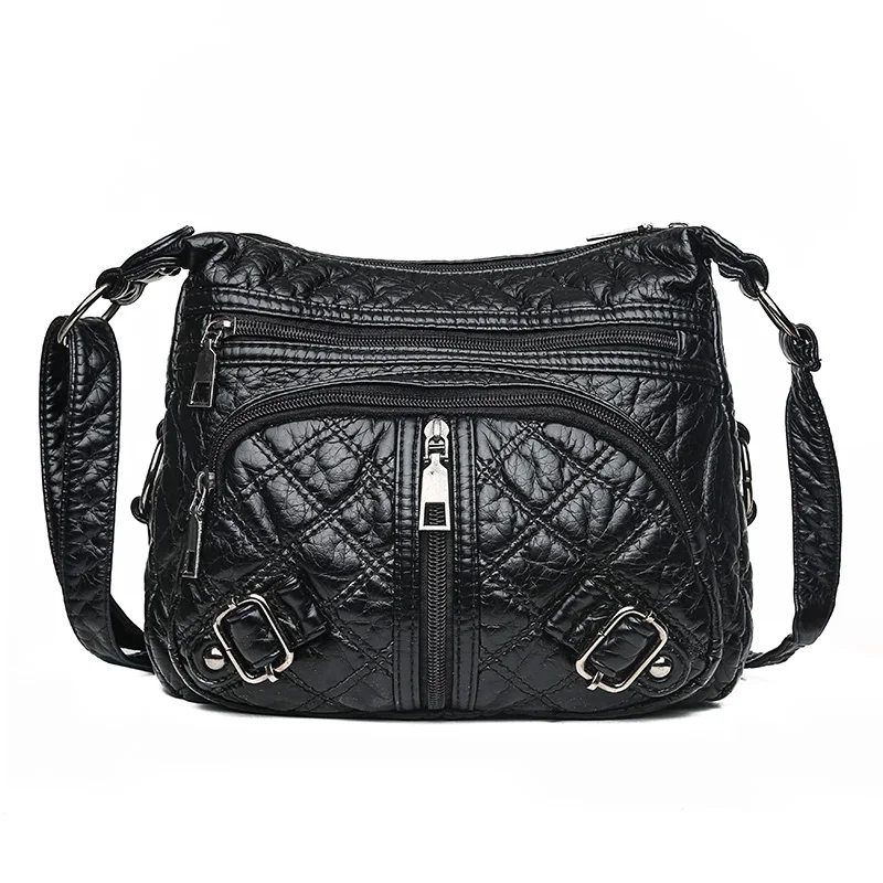 Роскошная дизайнерская женская сумка мессенджер на плечо мягкая кожаная сумочка