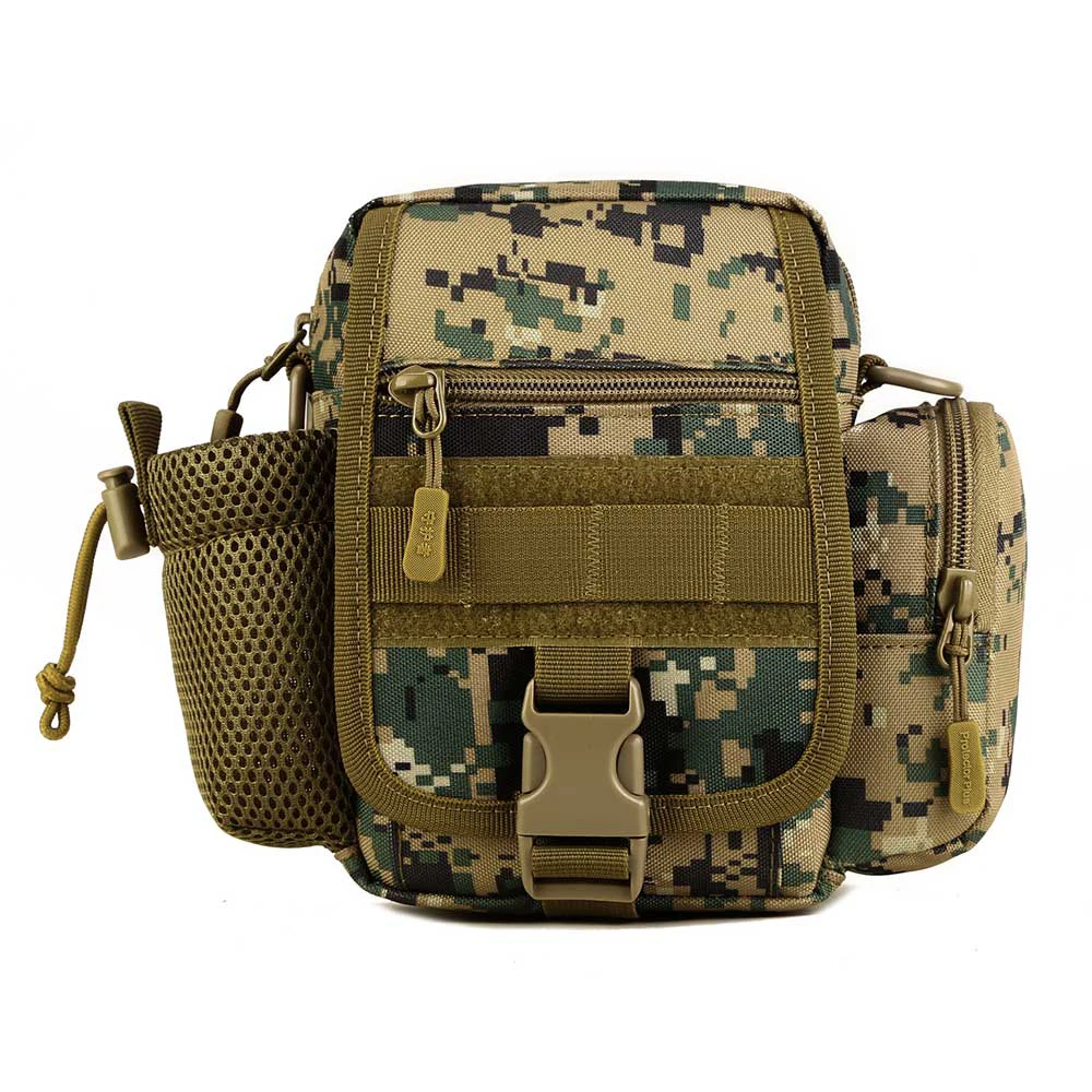 Протектор Плюс тактическая сумка через плечо, военная армейская поясная сумка, водонепроницаемая сумка на плечо Molle, уличная, сумка для походов, сумка для бутылки инструментов - Цвет: Jungle digital