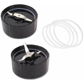 

Replacement Cross and Flat Blades - Replacement Parts with Extra 4 Gaskets for 250W Blender Juicer Mixer