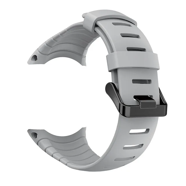 Мягкий силиконовый браслет для ядра Suunto Frontier/классические сменный Браслет для часов для ядра Suunto smart watch браслеты - Цвет: Серый