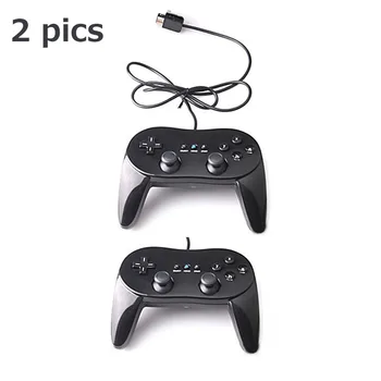 

2 Pcs Classic Wired Game Controller Remote Pro Gamepad Shock Joystick For Nintendo for Wii Second-generation Gift for Kids