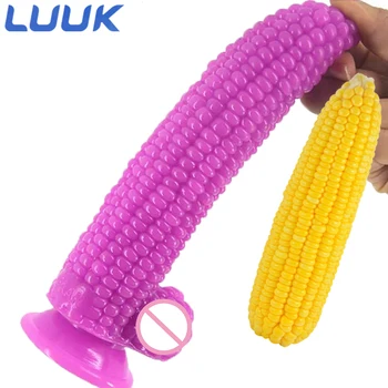 LUUK Big Dildo Vegetable Corn Dildo  With Suction Cup Sex Toys For Women Big Anal Plug Flirting Masturbation Products Sex Shop 1