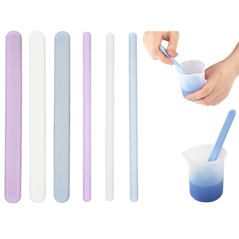SNASAN Silicone Material Stirring Stick Resin Handmade Tool For