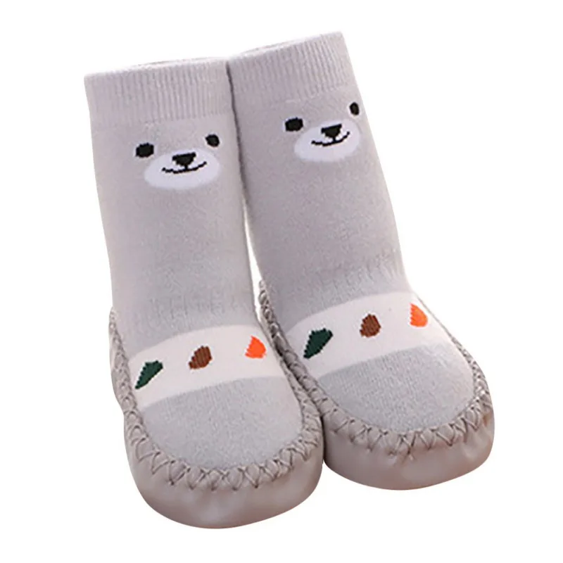 Повседневное модные носки для новорожденных, детей, носки с забавными рисунками для мальчиков и девочек, Нескользящие хлопковые носки с изображением носки-тапочки - Цвет: MV0133H-