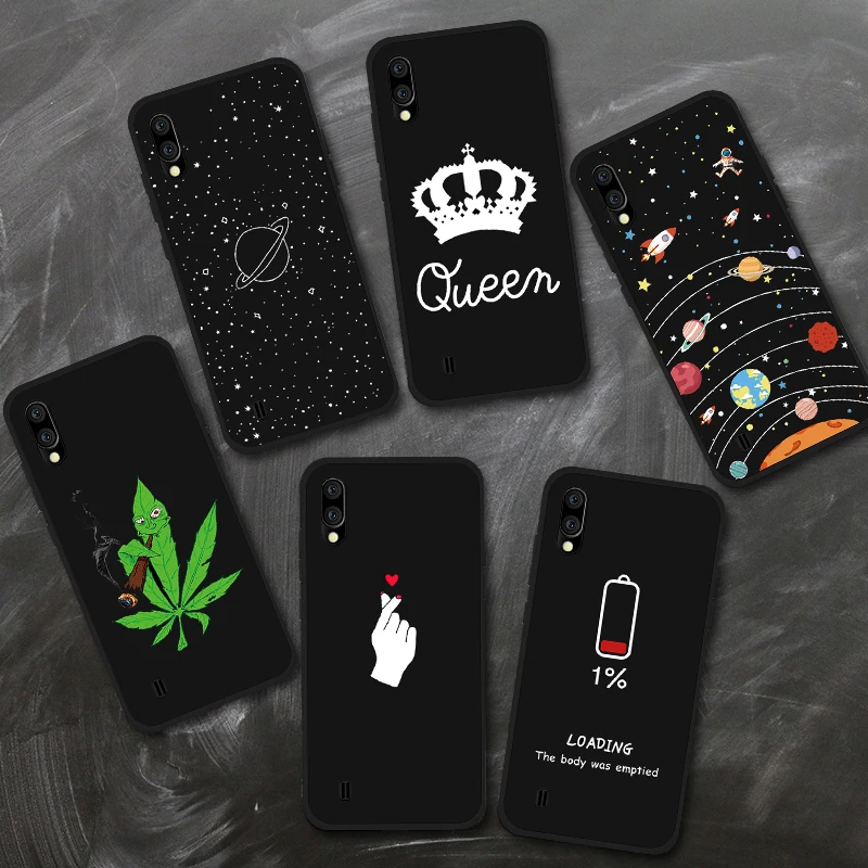 

Silicone Phone Case For Samsung Galaxy S10 e M30 M40 M20 A 10 20 e 60 A30 A40 A50 A80 A90 A51 A71 Cartoon Soft Black Cover