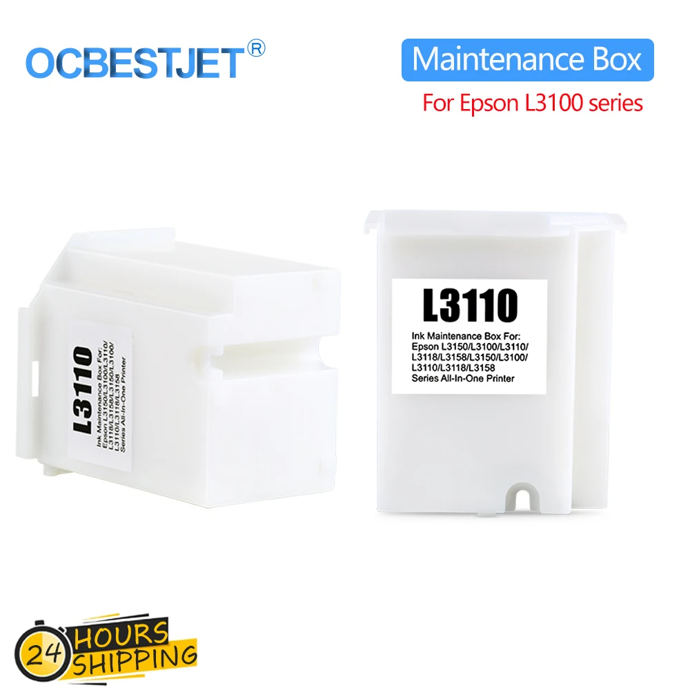 

Replacement Maintenance Box with Porous Pad Sponge For EPSON L3100 L3110 L3115 L3116 L3150 L3151 L3156 L3158 L3160 L3165 Printer