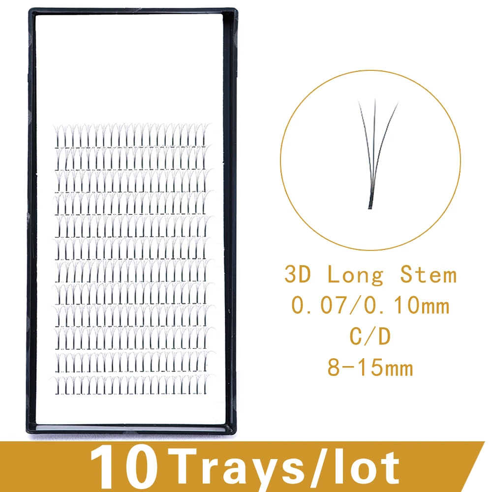

Makeup Eyelashes Extension 10 Trays 3D Mink Eyelash 0.07/0.10mm 3D/4D/5D Individual Lashes Wholesale Natural Long Free Shipping