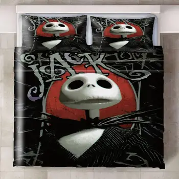 

Nightmare Before Christmas Printing Bedding Set Sheet Children Room Bed Sheet Pillow case Bedding Set