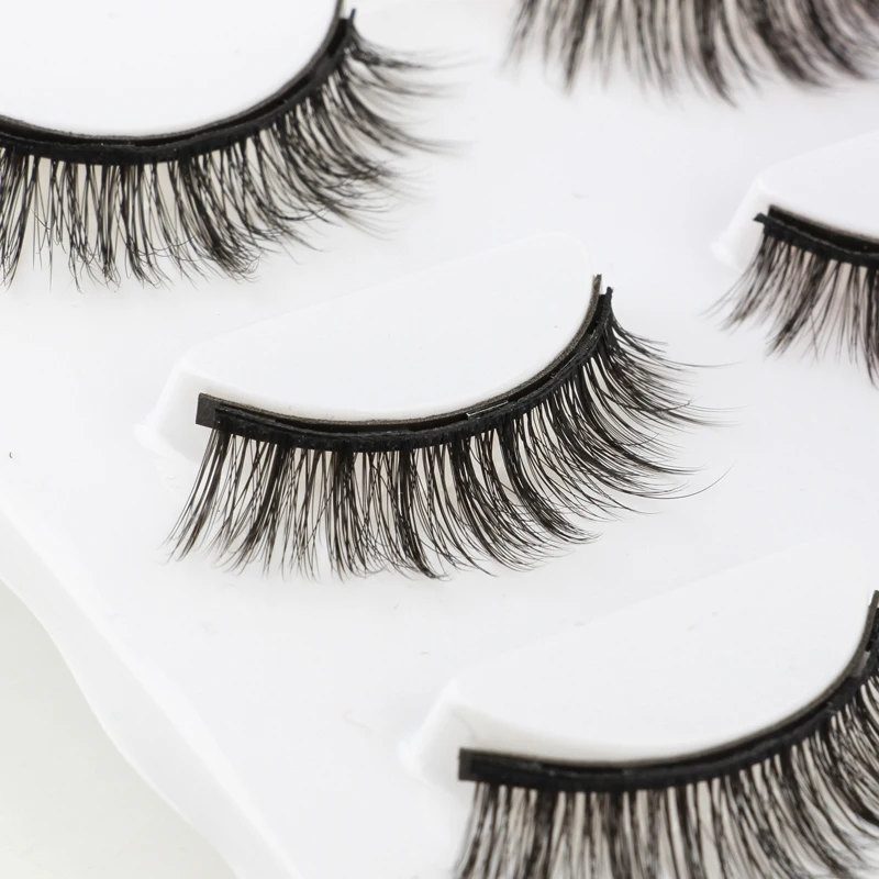 3D Mink Eyelashes Magnetic Eyelashes Makeup Magnetic Lashes Eyeliner Tweezers Set Natural False Lashes Short Faux Cils