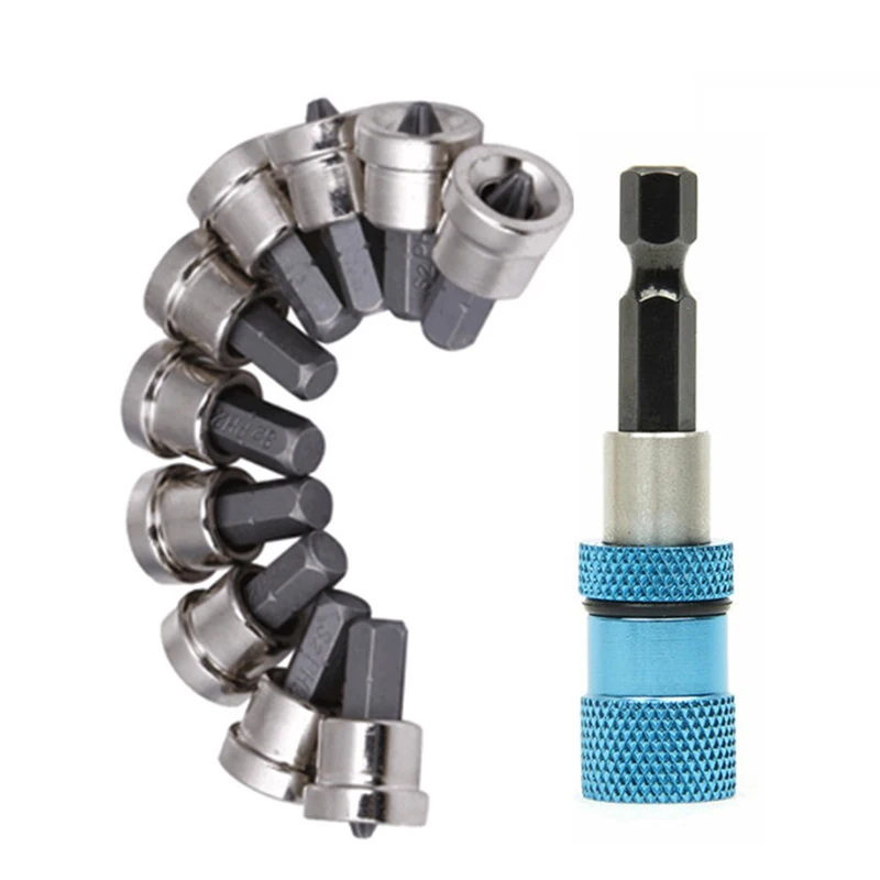 Screwdriver Bits Magnetic Release Metal Gadget Set Pack Gypsum Drywall Screwdriver Bits Magnetic Release Metal Gadget Set Pack Gypsum Drywall