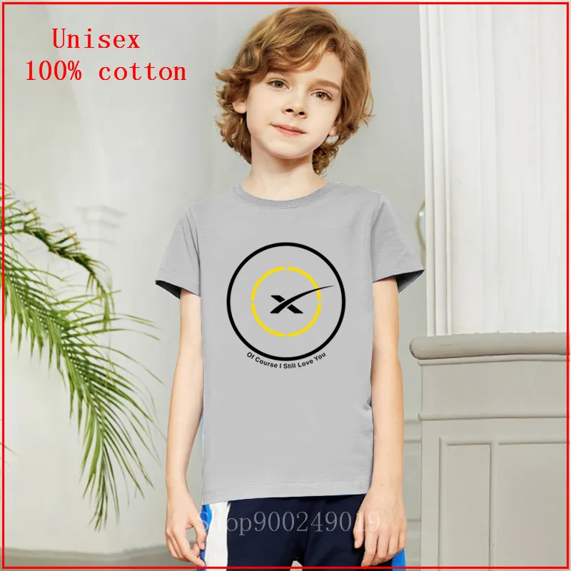 Fashion Spacex Of Course I Still Love You Drone Ship First Stage Landing Tee Shirt For children clothes Cartoon Cute T-Shirt | Детская