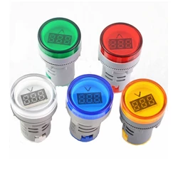 Voltmètre LED à affichage numérique, indicateur de tension, lampe testeur, plage de mesure, AC 20 500V 