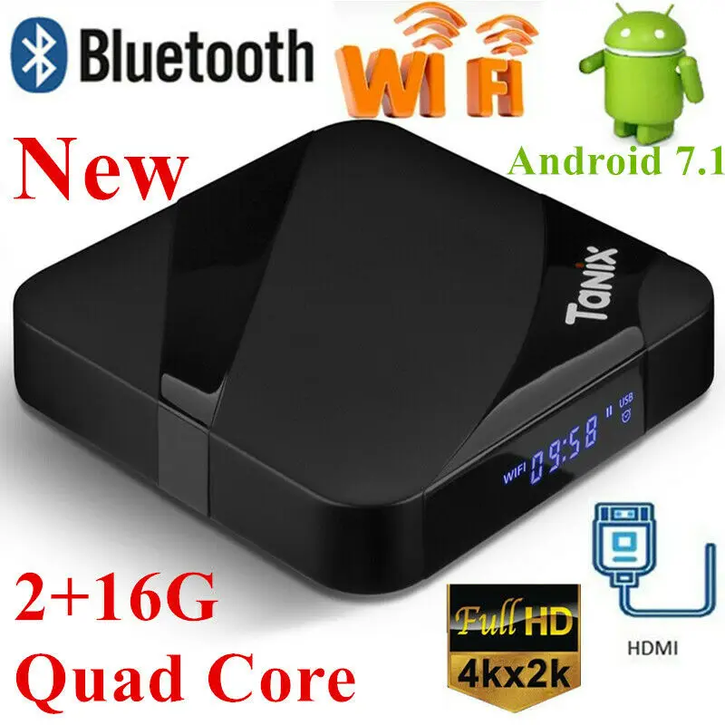 

Tanix TX3 Max 4k Smart TV Box Android 7.1 Set-Top Box Amlogic S905W 2GB 16GB 2.4G Wifi HDMI Bluetooth Media Player