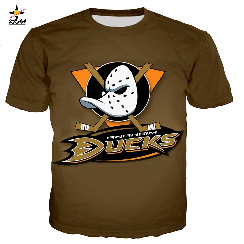 T-shirt Anaheim Mighty Ducks - Style Décontracté Unisexe - Neuf Avec étiquettes