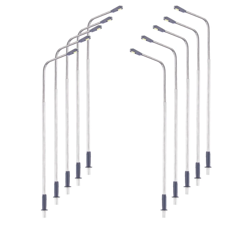 20 Pz 3V Led Light N Gauge Modello Lampione Ferroviario 1:150 Modello In Scala Treno Lampione In Miniatura Layout Di Edificio Micro Paesaggio