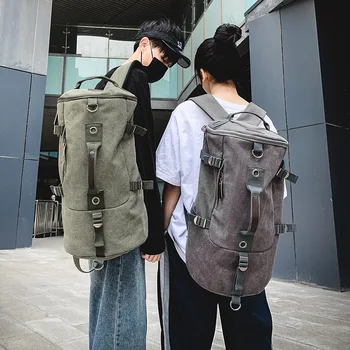 

Fashion Men's Bag Large Capacity Travel Backpack Men's Outdoor Travel Sports Backpack Trend Canvas Student School Bag