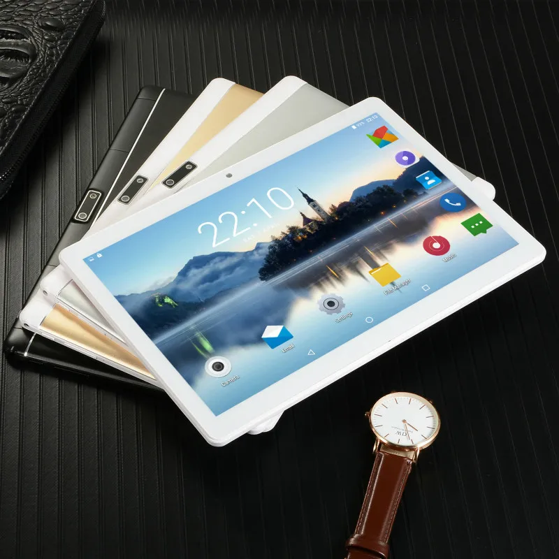 10 дюймов 2.5D Экран Android 8,0 подключается к сети 4G, Wi-Fi, двухъядерный планшетный ПК с сим-картой, телефон планшет подарки(6G+ 64G/16G) планшет подарки