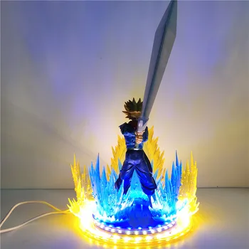 

Trunks Dragon Ball Z Figurine DIY Led Decorative Table Night Light USB Dragon Ball Lampara Fighting Effect Toys Gifts for Kids