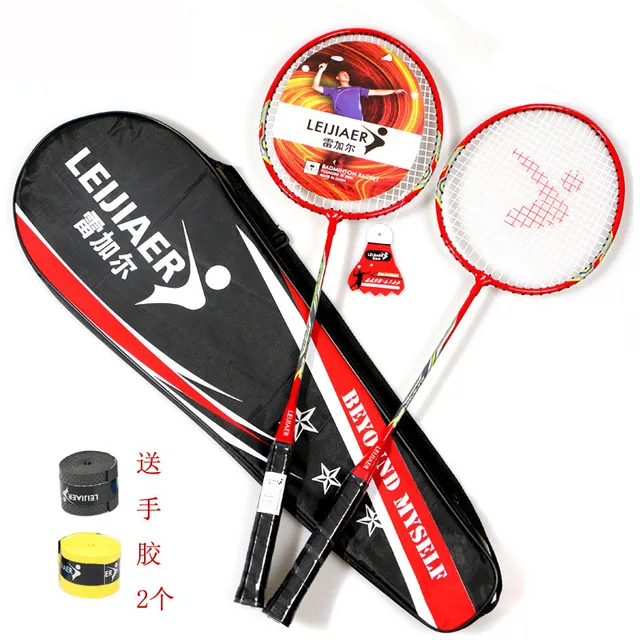 US $30.09 Badminton Racket Double Shot Entertainment Racket Adult Badminton Racket Set Amateur Primary Badmin