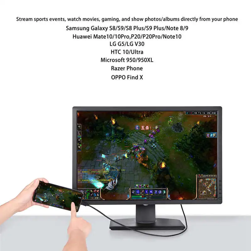 ABKT Usb C к Hdmi 4K @ 30 Гц с Hdcp совместимый Pro 2018/2017 Ipad Pro/Air 2018 Chromebook Pixel S9/S|Кабели HDMI| |