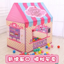 Детская игровая палатка, домик для девочек, маленькая игровая игрушка, домик для дома, унисекс, детская комната, домашний зеленый лес, морской мяч
