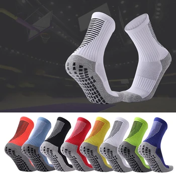 

Adult Football Socks Man Thick Non Slip Wear Resistant Tube Socks Cotton Comfortable Breathable Shock Absorption Stabilize