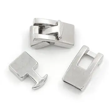 

10Sets Toggle Clasps Findings Silver Tone 22mmx12mm,19mmx12mm