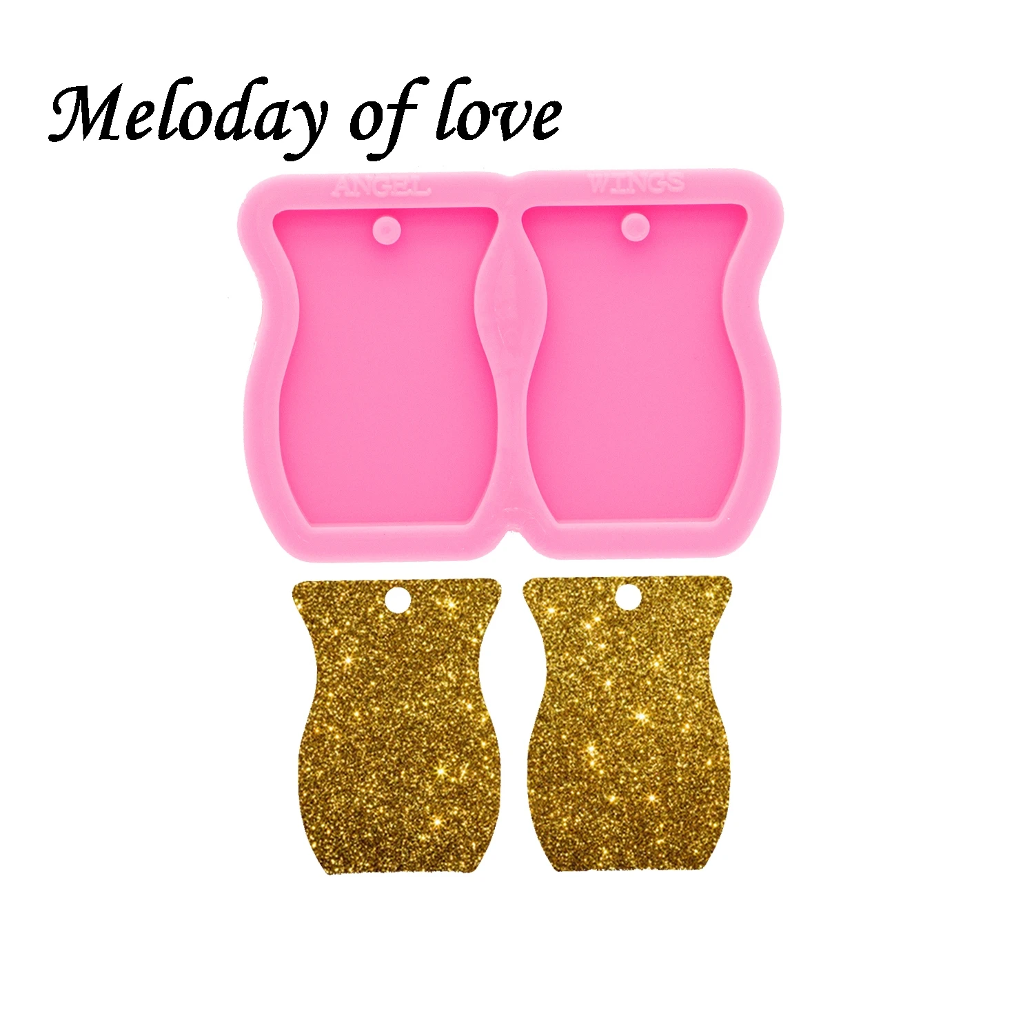 

Glossy Silicone Vase Resin Keychain Mold, Scentsy jar Epoxy Earring Jewelry Resin Casting, Clay Molds In Sculpture DY0784