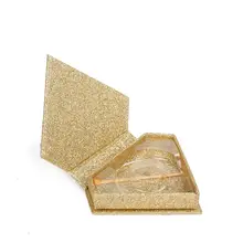 Коробка для упаковки накладных ресниц цвета шампанского, золота, бриллианта,, коробка для упаковки накладных ресниц, Пользовательский логотип, 3d норковая коробка для ресниц