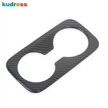 

For Hyundai Tucson 2015 2016 2017 2018 2019 2020 Carbon Fiber Rear Seat Water Coffee Cup Holder Cover Trim Accessories