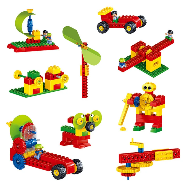 

Qun long 0602 Large Particles Toy Science Educational Toy Science And Technology Gear Education Institution Set CHILDREN'S Build