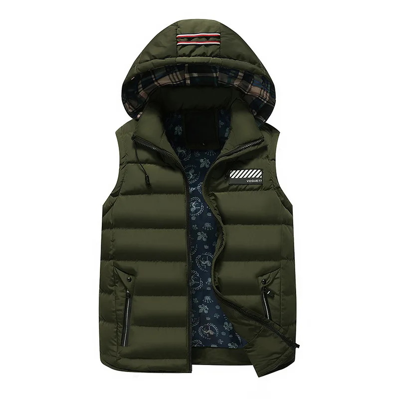 Мужской японский и корейский стиль сплошной цвет с капюшоном Slim Fit Мода жилет мужская одежда AliExpress EBay поставка товаров