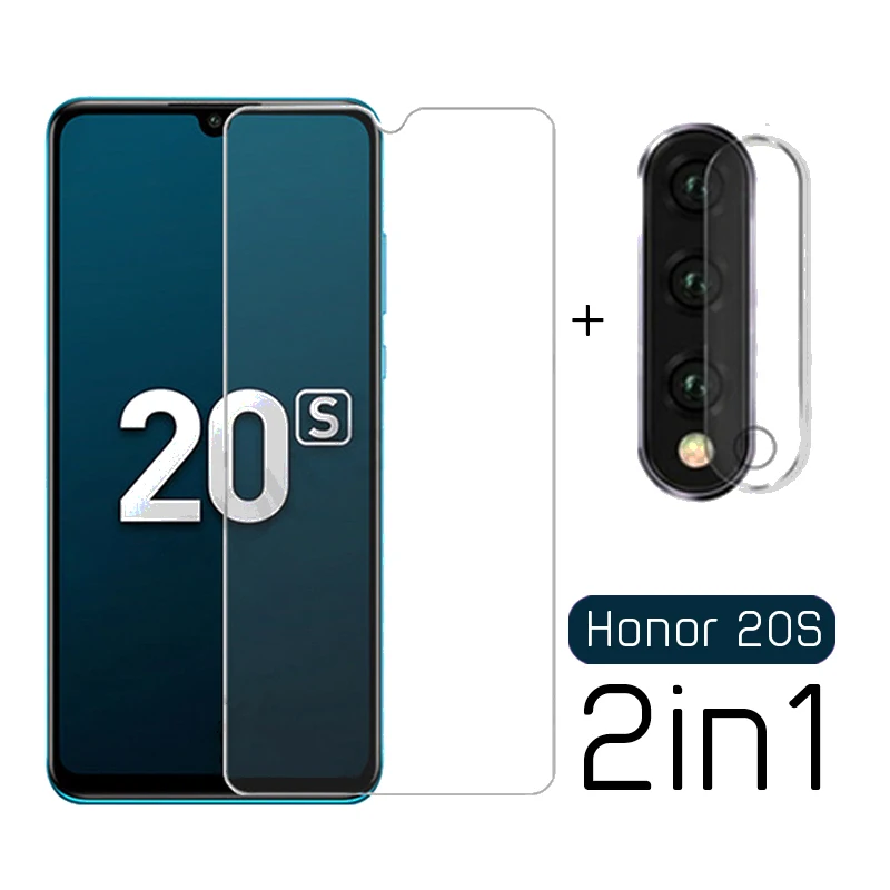 Защитное стекло 2 в 1 для Huawei Honor 20S закаленное 9H | Мобильные телефоны и аксессуары