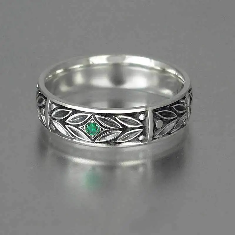 

European and American Style Plated Ancient Silver Men's Ring Fashion OL Personality Unisex Ring Creative Design Jewelry