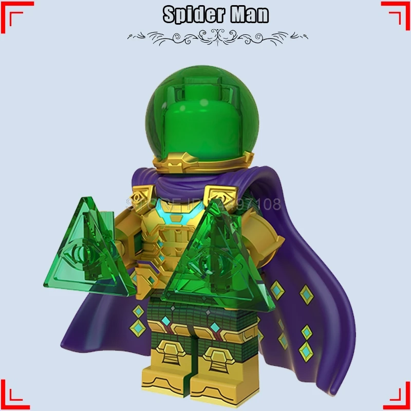 Marvel Мини строительные блоки кирпичи Человек-паук Mysterio Ник Fury Железный гидро человек Мстители Детская Игрушка Звездные войны Человек-паук танос Халк