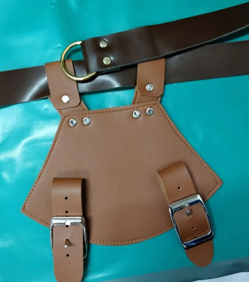 Medieval Sword Belt Waist Sheath Scabbard Frog Holder Adult Men Larp Warrior Armor Costume Rapier Leather Buckle Strap Holster - Цвет: Brown No.3 Set