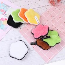 1 шт. многоразовые очищающие тканевые подушечки для очищения лица, плюшевая пуховая основа, инструменты для ухода за кожей лица, мягкое полотенце для снятия макияжа