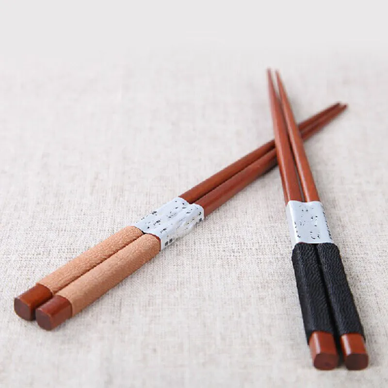 

Japanese-style Natural Handmade Wood Baby Chopsticks Japan/China Eating Ware Chop Sticks with String Round New Sale