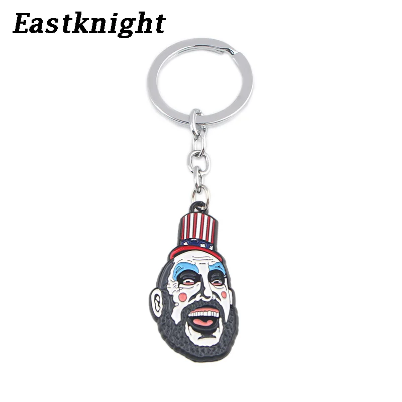 K693 дом из 1000 трупов клоун брелок для ключей эмалированный металлический кулон