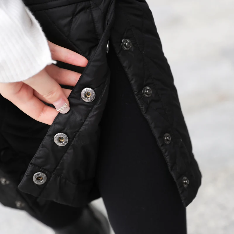 Зимние Модные теплые плотные пуховые хлопковые брюки для женщин с эластичной талией брюки карандаш размера плюс 2XL