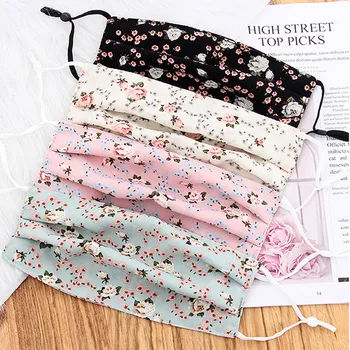 

1PC floral print Mask Dustproof and breathable PM2.5 Outdoor Masks Can Be Washed and Reused Multi-color optional