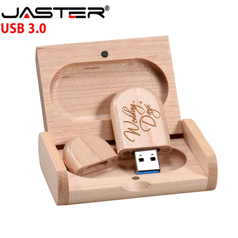 USB флеш накопитель JASTER деревянный с логотипом на заказ 32/64 ГБ 4/8/16 ГБ|USB