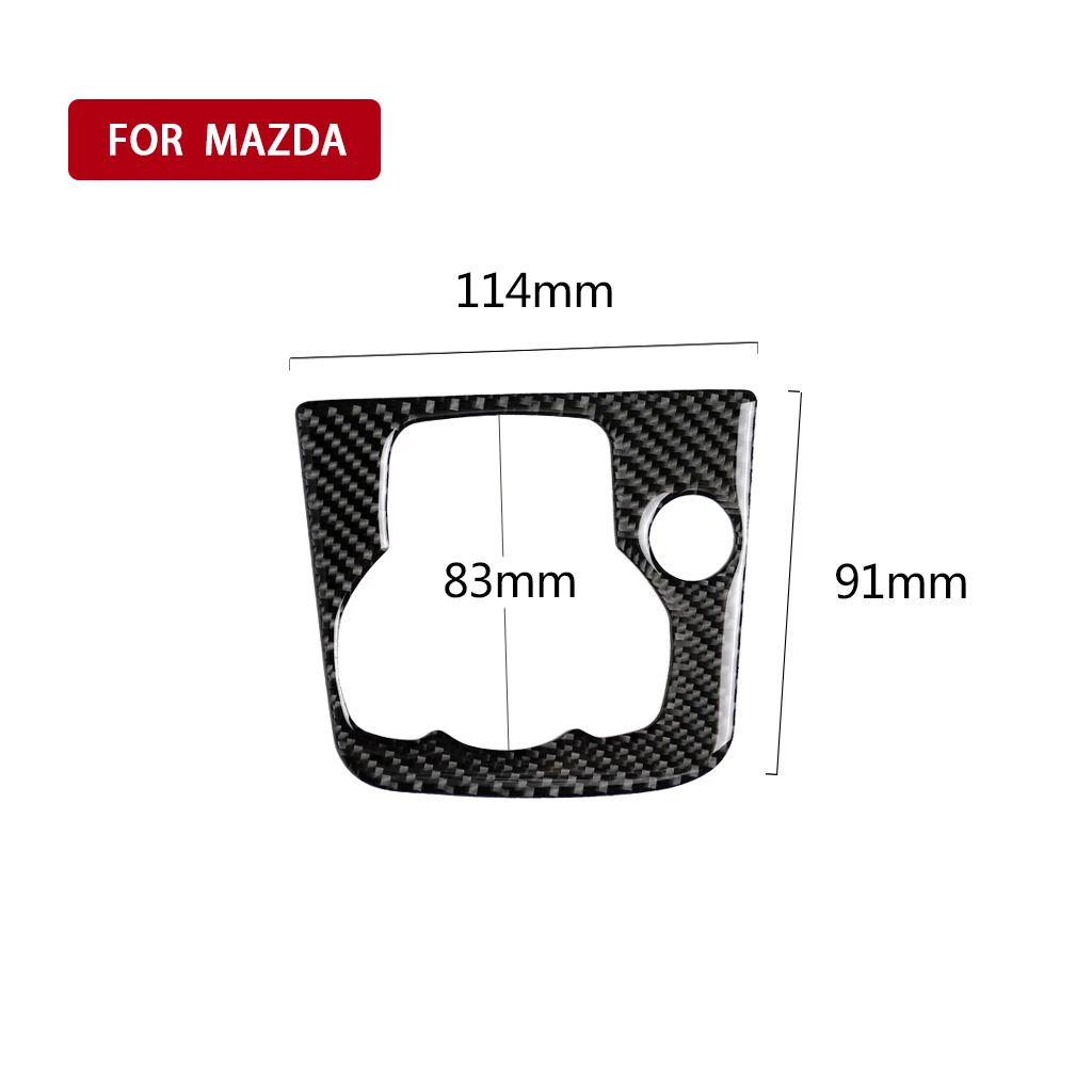Черный Подходит для Mazda 3 Axela- Автомобильный Центр управления шестеренкой, панель переключения передач, декоративная накладка из углеродного волокна, накладка, Внутренняя 3D наклейка - Название цвета: Черный