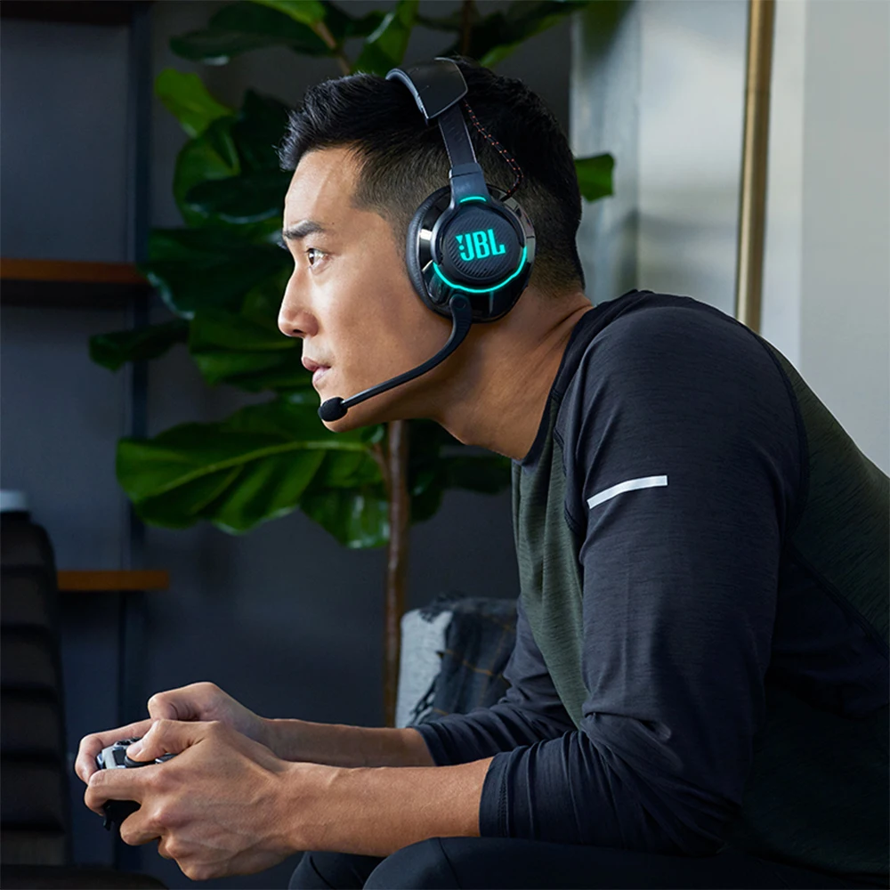 JBL Quantum 800 Wireless Over ear Gaming Headset with Active Noise Cancelling for PlayStation Nintendo Switch iPhone Mac VR
