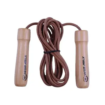 

Leather Skipping Rope Speed Jump Fitness Equipment Adjustable Gym Exercise